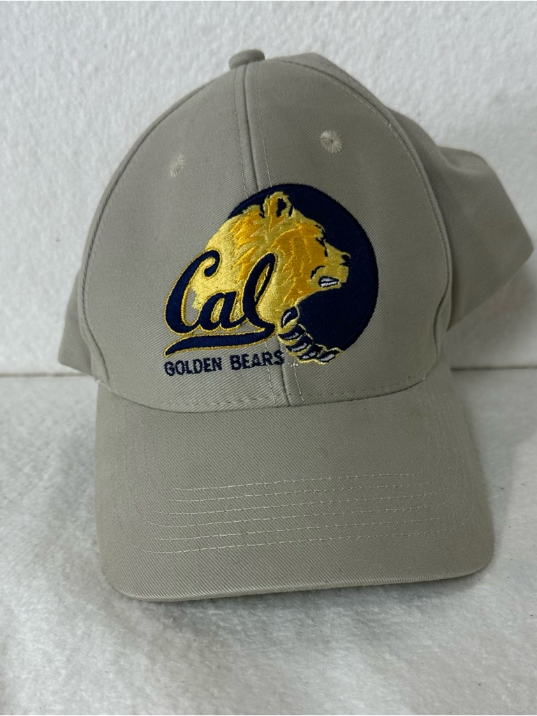 Golden Bears Embroidered Logo Beige Baseball Cap